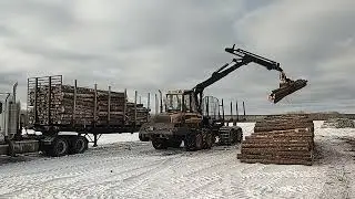 Ponsse Buffalo loading truck.