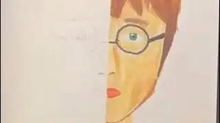 Me and my sister draw Harry Potter characters (Part 1)