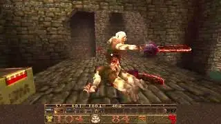 E2M4 The Ebon Fortress NORMAL Difficulty, All Kills, All Secrets
