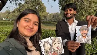 Caricature Drawing with @vinayartist6272 😳✍🏻😭😍✨| Funny Vs Cute 🤪 