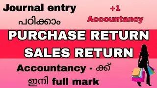 Purchase Return and Sales Return Entry പഠിക്കാം | Accounting Master