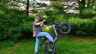 Heybike Ranger S 60t chainring vs. Hill
