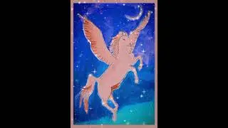 flying horse drawing
