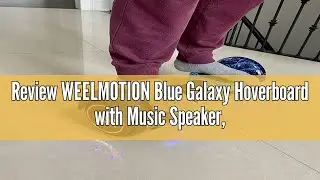 Review WEELMOTION Blue Galaxy Hoverboard with Music Speaker, 6.5