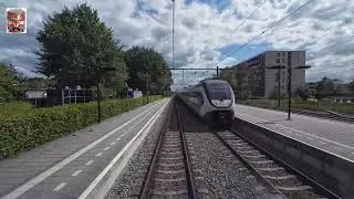 Ride with the train driver from Leiden to Utrecht. (without speedometer)