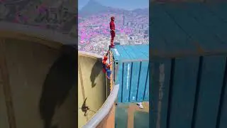 SPIDER-MAN Extreme Stunt Ramp Challenge 😱🔥 | GTA 5 Stunt Fails & Ragdoll Physics #5