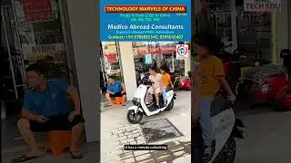 New Smart Self Driving Scooter! Study B.Tech (CSE) in China (AI, ML, DS, VR)