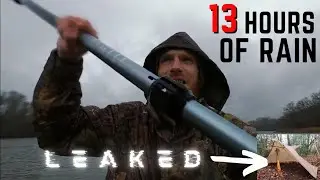 SURVIVING 13 Hour Rain Storm Camping | OneTigris Tentsformer FAILED