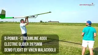 D-Power Streamline 400V | Demo Flight | High-Performance Electric Glider in Action! | Aerobertics