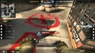 CS:GO 1v3 clutch + ninja defuse