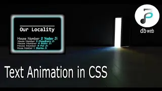 Changing Text Animation (Digital house number) in CSS