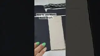 How to sew men&rsquo;s boxer briefs. New sewing pattern #fabricodesign #designyourself