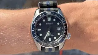 BluShark Blue Bond NATO Strap Fitted On The SEIKO Baby MarineMaster Prospex SPB077J1 SBDC061 (In 4K)