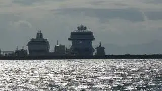 Cruisliners at Port Gibraltar 27 Nov 2023 Enchanted Princess, Marella Explorer 2
