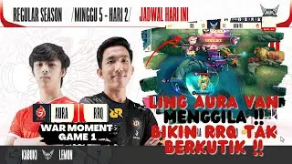 RRQ TAK BERKUTIK MELAWAN LING AURA VAN !! RRQ VS AURA Game 1 BEST MOMEN MPL ID S11
