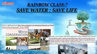 Save water save life/ class 7 English  #english #save #savewater #essay #water #englishclass #videos