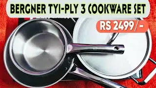 UNBOXING BERGNER TRI-PRO TRI-PLY 4PC COOKWARE SET #kitchen #bergner #cookwearset 💥