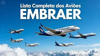 #1 Todos os avi&otilde;es da Embraer: A Lista Completa (Do Bandeirante ao KC-390) #embraer