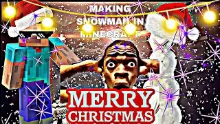 SNOWMAN INSANE BUILD TUTORIAL | MUST WATCH #minecraft #music #mustwatch 