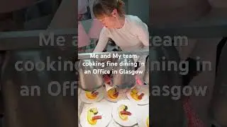 Cooking in an Office, fine dining experience for 30 business people #giuseppemanzoli #privatechef