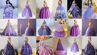 💜Purple Doll Cake Design 2025/Barbie Cake Design/Barbie Doll Cake/Girl Birthday Cake/DollCake Design
