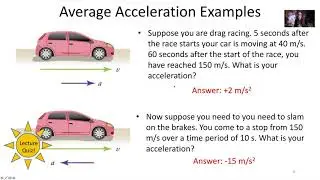 Week 2 PHY 221 - Velocity and Acceleration