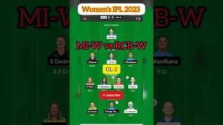 MI-W vs RCB-W dream11 prediction,mumbai vs benglore IPL match,IPL women's T20,mi vs rcb dream team🏆🏏