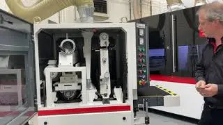 Timesavers 12 Series - Demonstration of the Deburring and Finishing Features of this Model