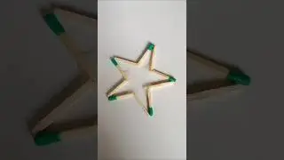 How cute it looks to make a star by pouring water from a matchstick using a syringe