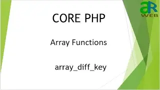 #8 - array_diff_key in PHP || PHP Array Functions