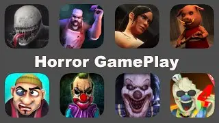 Horror GamePlay: House of Fear Surviving Predator, Scary Butcher 3D, Escape Legacy, Scary Robber