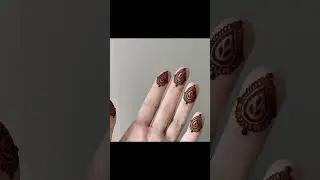 Easy finger mehndi design tutorials step-by-step #youtubeshorts #reels #viral #shortvideo