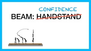 Beam Handstand Progressions (and cartwheel and back handspring prep)