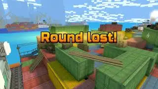 Gameplay with the primal beast heavy gun (Pixel Gun 3D)