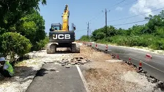 CHEC Started Repair Work On Faulty 1.6Km Of Pamphret Road That Was Damaged