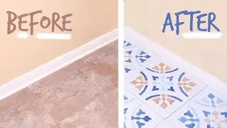 Easy DIY Stenciling Kitchen & Bathroom Tile | Prepare to Be Floored Ep.1 Italian Verona Stencil