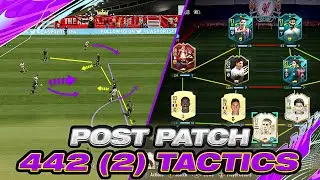 THE BEST COUNTER TO THE 532?! INSANE **UPDATED** 442 POST PATCH CUSTOM TACTICS/INSTRUCTIONS! FIFA 21