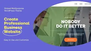 Multipurpose Business Website | Professional Corporate Theme | Striped WordPress Theme
