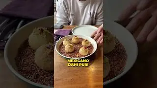 Mexican Dahi Corn Golgappe + Thepla Chole Taco 🌮 😍 || Unique Fusion Food Finds 😍😍 🇲🇽