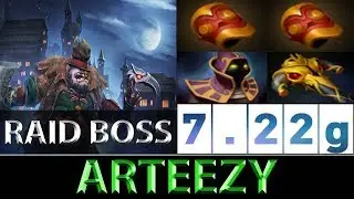 Arteezy [Pudge] 17 Assists Raid Boss Tank Build ► Dota 2 7.22g