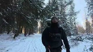 Kleine Schneewanderung. -8 Grad
