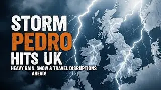 Storm Pedro Hits UK: Heavy Rain, Snow & Travel Disruptions Ahead!#StormPedro #UKWeather #WinterStorm