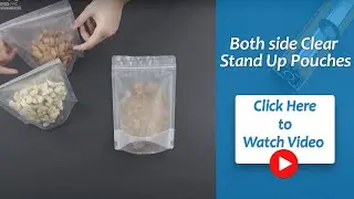 clear clear frosted Crystal clear Stand UP Pouch compostable biodegradable