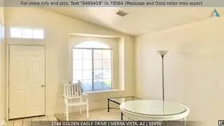 Priced at $175,000 - 2744 GOLDEN EAGLE Drive, Sierra Vista, AZ 85650