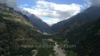 Baspa river in the Sangla valley of Kinnaur district | Aerial