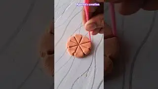 Easy clay art ideas || brown clay art || #shorts #trending #viral #youtubeshorts #clayart #diy #art