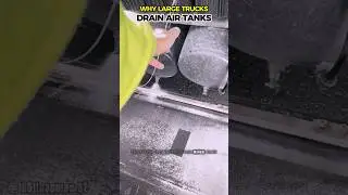 Why Large Trucks Drain Air Tanks #shorts