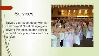 Choose Perfect Collection of Chair Covers Rental