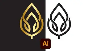 How To Make Vector Leaf Logo /Adobe Illustrator Tutorial