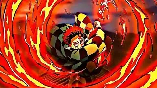 4k -Tanjiro vs daki fight scene -Demon slayer 